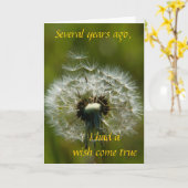 ハッピーバースデーの娘 カード (黄色い花)