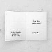 ハッピーバースデーの娘 カード (内部)