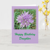 ハッピーバースデーの娘 カード (黄色い花)