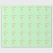 ハッピーバースデーの子ヒツジ ラッピングペーパー (フラット)