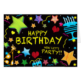 ハッピーバースデーの子供への若い大人の十代の若者たちの大人