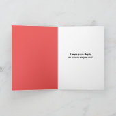 ハッピーバースデーの孫娘かわいい猫インハット シーズンカード (内部)