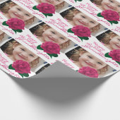 ハッピーバースデーの孫娘のピンクの包装紙 ラッピングペーパー (角)