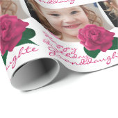 ハッピーバースデーの孫娘のピンクの包装紙 ラッピングペーパー (ロールコーナー)