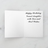 ハッピーバースデーの孫娘 カード (内部)