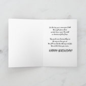 ハッピーバースデーの孫 カード (内部)