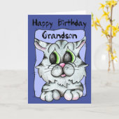 ハッピーバースデーの孫 カード (黄色い花)