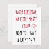 ハッピーバースデーの小扱いにく娘 シーズンカード (正面/裏面)