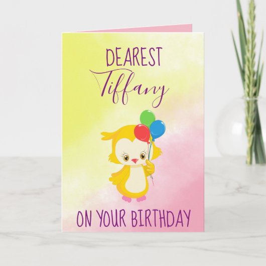 ハッピーバースデーの希望 カード (正面)