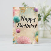 ハッピーバースデーの希望 サンキューカード (スタンド正面)