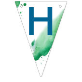 ハッピーバースデーの年間または任意の文字にパーソナライズ バンティングフラッグ (第1の旗)