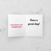 ハッピーバースデーの年齢 シーズンカード (内部)