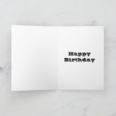 ハッピーバースデーの幾何学的な形のポップアートのパンク カード (内部)