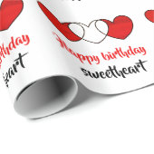 ハッピーバースデーの恋人の包装紙 ラッピングペーパー (ロールコーナー)