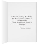 ハッピーバースデーの息子の写真の彼のパーソナライズされたカード (内側 (右))