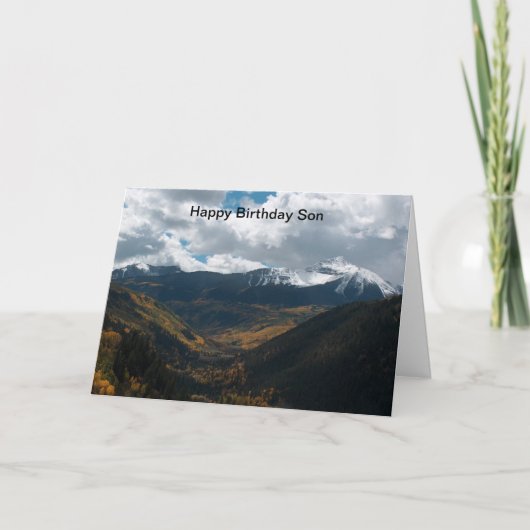 ハッピーバースデーの息子 カード (正面)