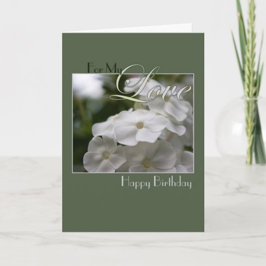 ハッピーバースデーの愛 カード (正面)