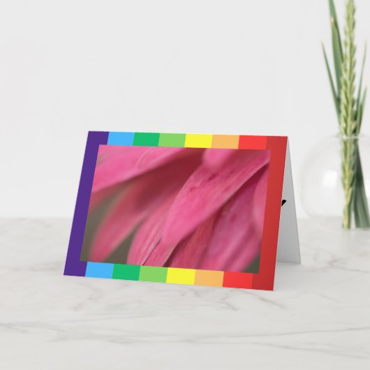 ハッピーバースデーの折り畳みカード(写真ユニーク) カード (正面)