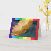 ハッピーバースデーの折り畳みカード(写真ユニーク) カード (黄色い花)