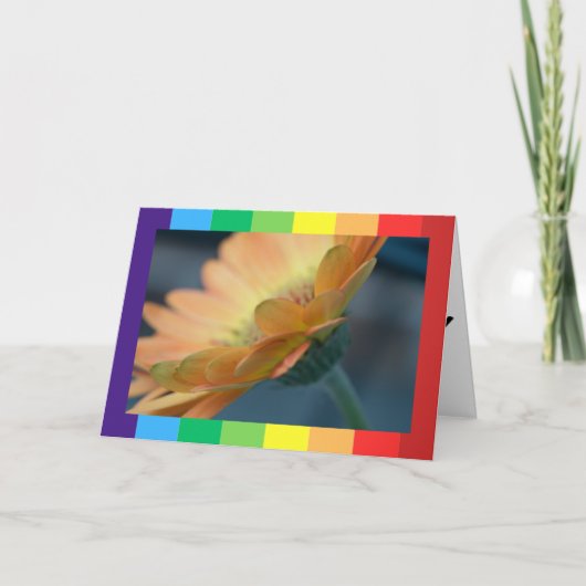 ハッピーバースデーの折り畳みカード(写真ユニーク) カード (正面)