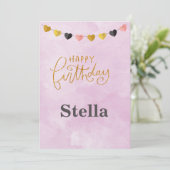 ハッピーバースデーの招待状 招待状 (スタンド正面)