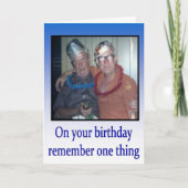 ハッピーバースデーの挨拶状のヴィンテージのユーモア カード (正面)