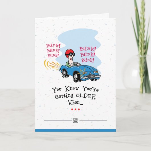 ハッピーバースデーの挨拶状 カード (正面)