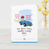 ハッピーバースデーの挨拶状 カード (黄色い花)