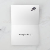 ハッピーバースデーの挨拶状(緑で) カード (内部)