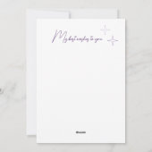 ハッピーバースデーの挨拶 シーズンカード (裏面)