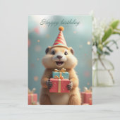 ハッピーバースデーの挨拶 シーズンカード (スタンド正面)