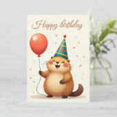 ハッピーバースデーの挨拶 シーズンカード (スタンド正面)