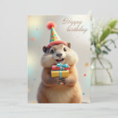 ハッピーバースデーの挨拶 シーズンカード (スタンド正面)