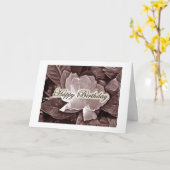 ハッピーバースデーの挨拶- Gardenia カード (黄色い花)