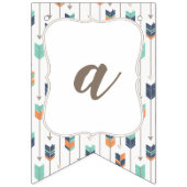 ハッピーバースデーの旗のBohoの種族の矢の羽 バンティングフラッグ (第3の旗)