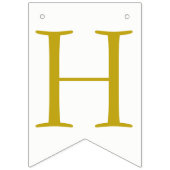 ハッピーバースデーの旗布の旗のピンクのホワイトゴールド バンティングフラッグ (第2の旗)