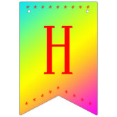 ハッピーバースデーの旗布の旗 バンティングフラッグ (第2の旗)