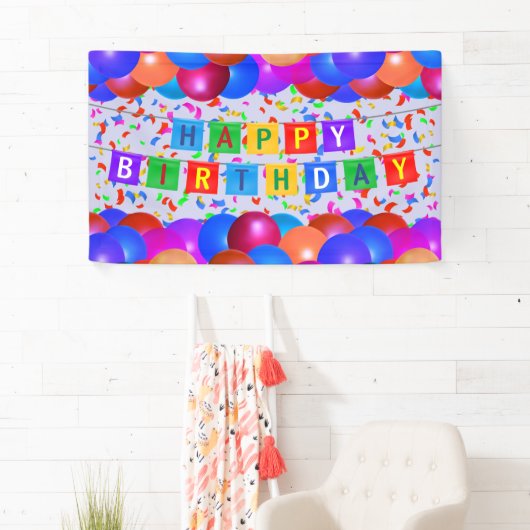 ハッピーバースデーの旗#6 横断幕 (インサイチュ)