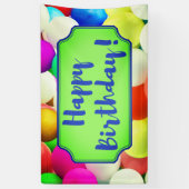 ハッピーバースデーの旗#7 横断幕 (縦)