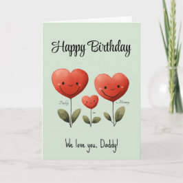 ハッピーバースデーの日のカードに詩を添えて カード