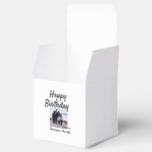 ハッピーバースデーの日写真家族の名前のクエレガントラス フェイバーボックス (オープン)