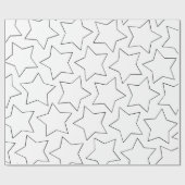 ハッピーバースデーの星 ラッピングペーパー (フラット)