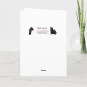 ハッピーバースデーの最高の犬の母かわいい犬の写真 カード (裏面)