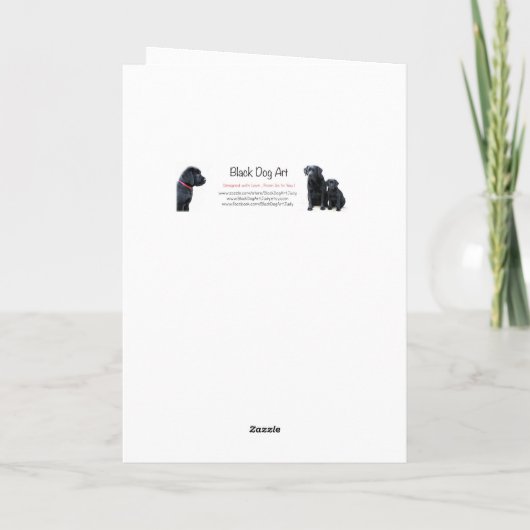 ハッピーバースデーの最高の犬の母かわいい犬の写真 カード (裏面)