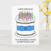 ハッピーバースデーの未来の娘 カード (黄色い花)