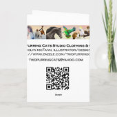 ハッピーバースデーの歌うバセットハウンド犬カード カード (裏面)