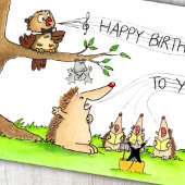 ハッピーバースデーの歌手たち ポストカード