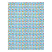 ハッピーバースデーの気球および帽子 テーブルクロス (正面)