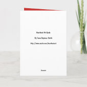 ハッピーバースデーの火のトラ カード (裏面)