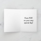 ハッピーバースデーの熊が歌う カード (内部)